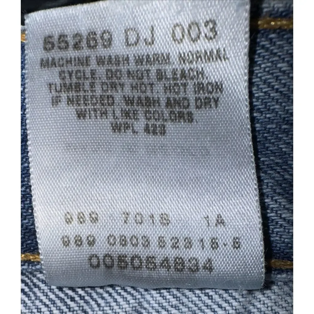 Levis 505 VTG Light Wash 40X32 Regular Fit Rare‎ Blank Red Tag